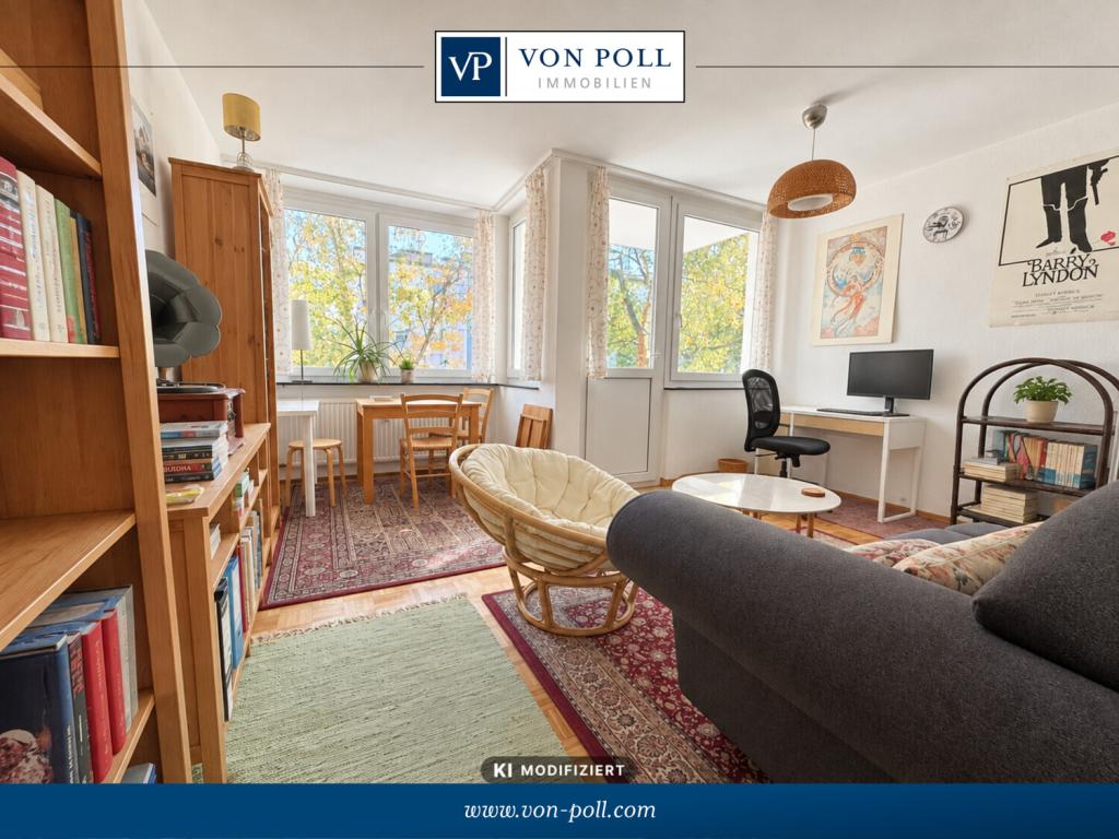 Charmante 2-Zimmer-Wohnung mit Balkon und Blick ins Grüne in Nürnberg-Schoppershof - Foto 1