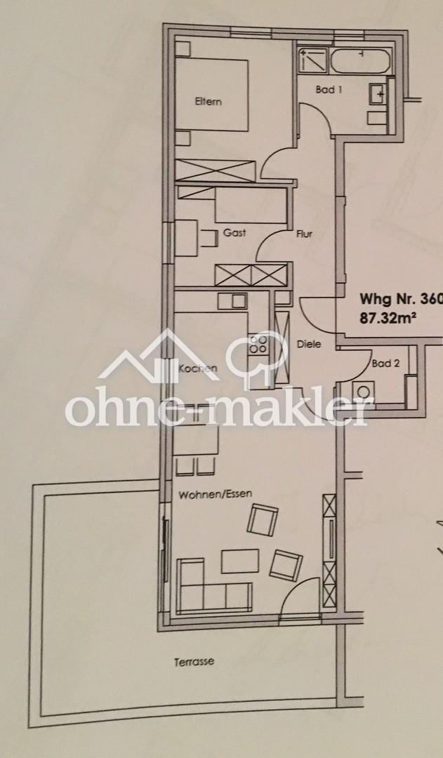 Moderne & exklusive Stadtwohnung mit Einbauküche & großer sonniger Loggia in schöner Parkanlage - Photo 2