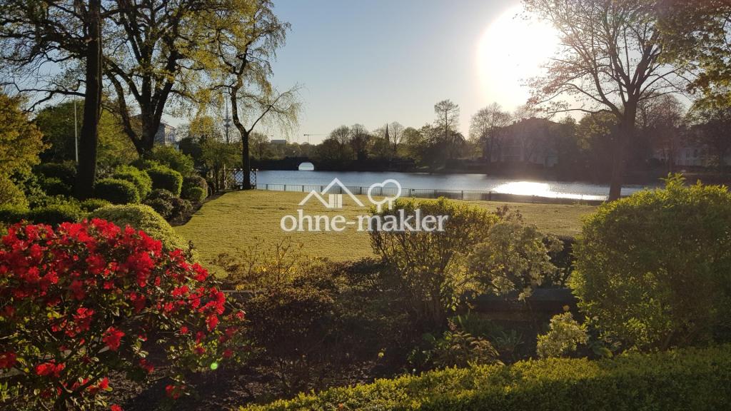 JOKER : 2 Zi. möbliert direkt an der Alster mit Garten Süd-West - BLICK auf den FEENTEICH - Photo 5