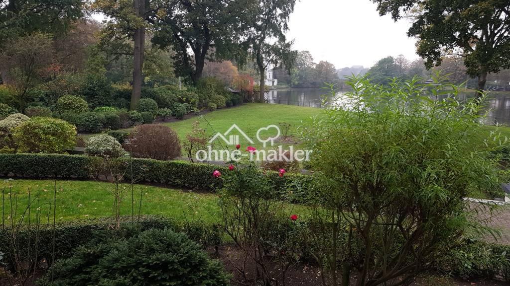 JOKER : 2 Zi. möbliert direkt an der Alster mit Garten Süd-West - BLICK auf den FEENTEICH - Foto 3
