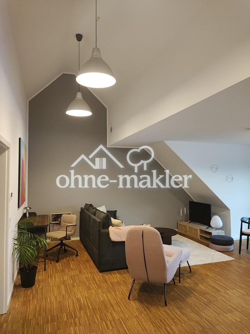 Neubau-gehobene 2-Zimmer Dachgeschosswohnung in Hainholz möbliert - Foto 4