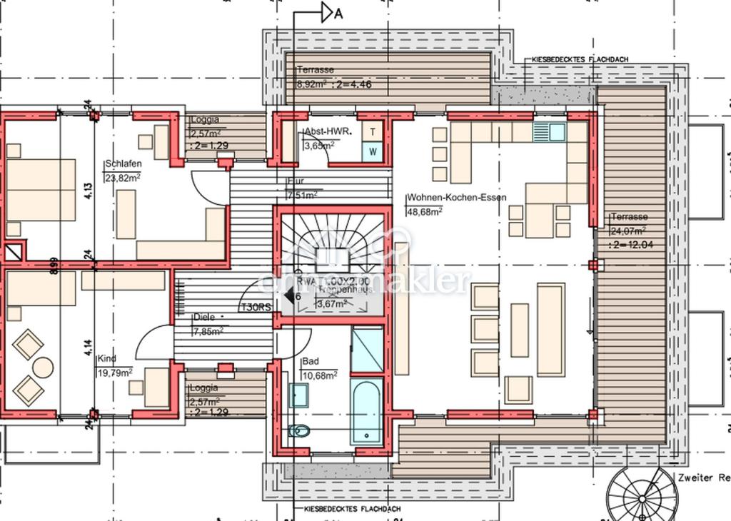 140qm Penthouse mit traumhaftem Blick auf die Sauer - Photo 2