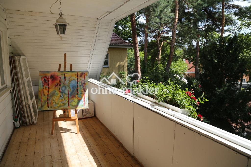 Innenbalkon im Sommer
