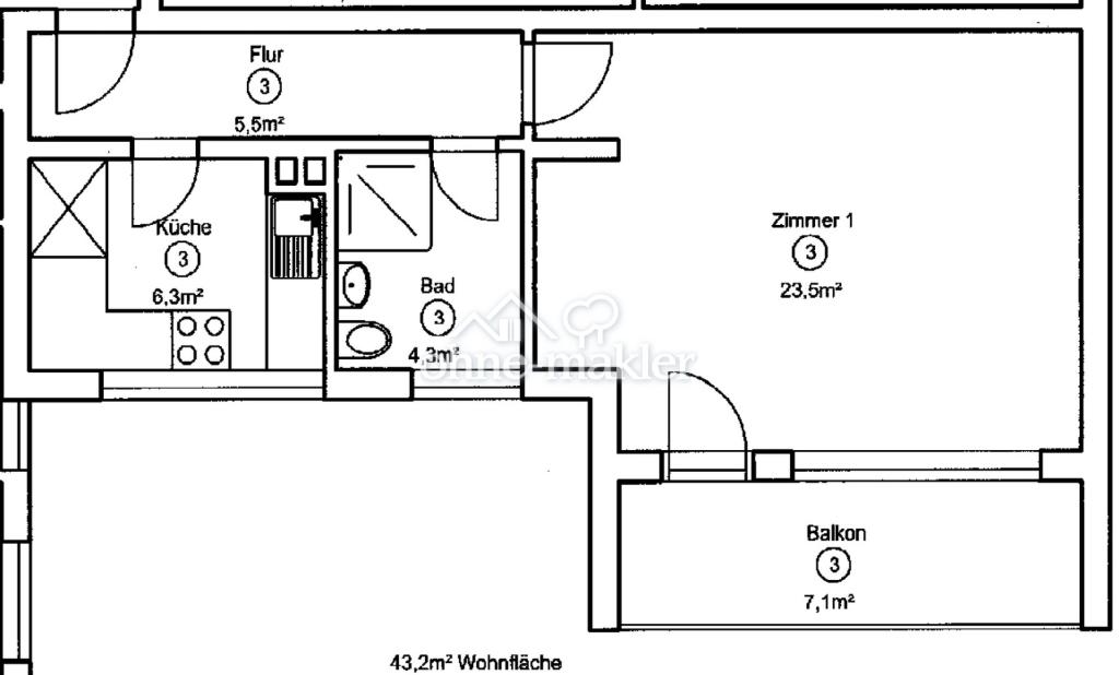Von Privat: 1-Zimmerwohnung in Steinau an der Straße - Photo 1