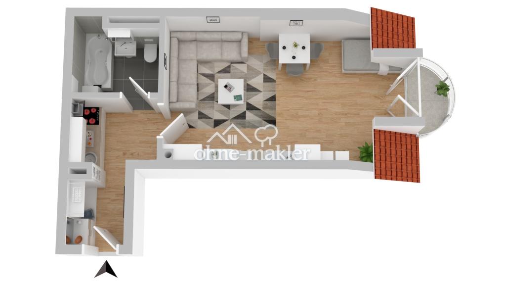 Charmante 1-Zimmer-Wohnung im Herzen Münchens – Einzugsbereit - Foto 3