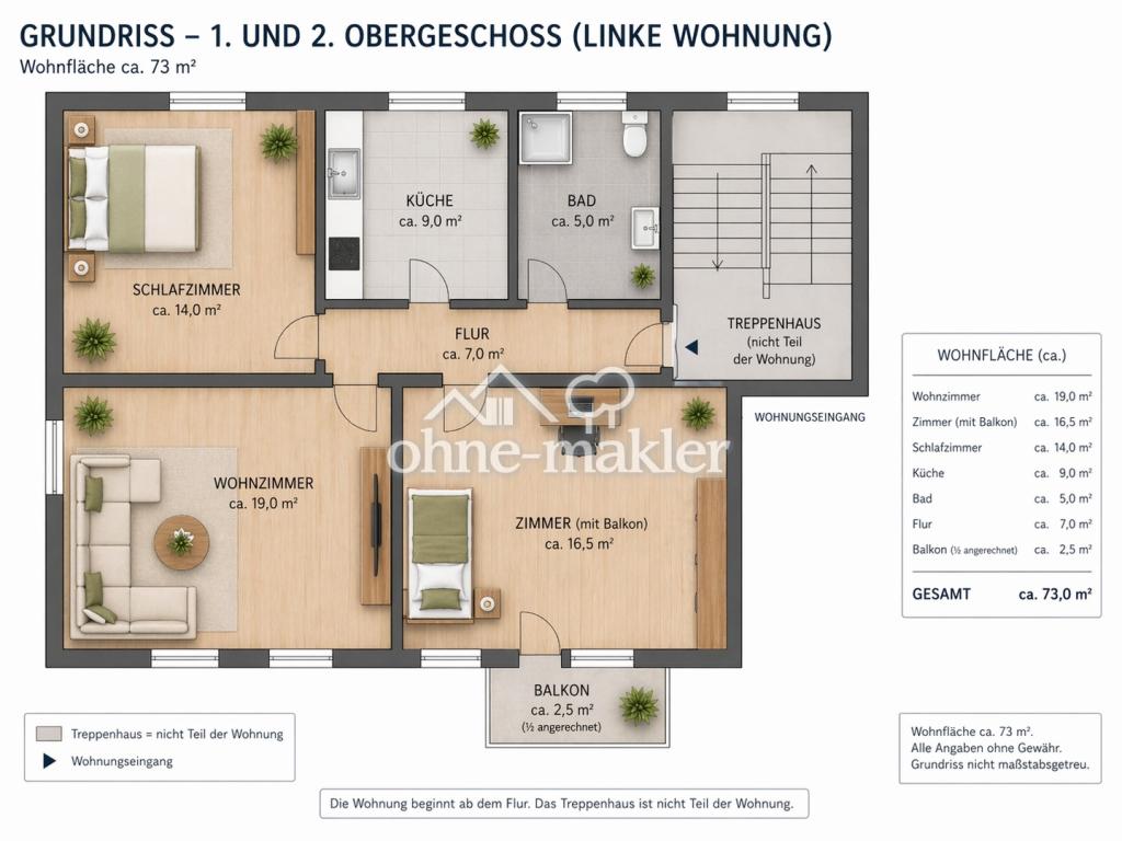 Stilvoll sanierte 3-Zi.-Wohnung mit neuer Einbauküche & Balkon in ruhiger Lage - Photo 5