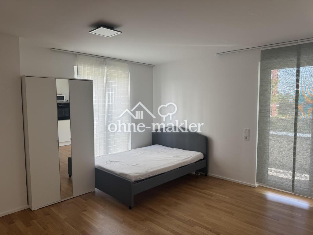 1 Zimmer Apartment(Teilmöbliert) im Lyoner Quartier Frankfurt mit Reddy Einbauküche - Foto 1