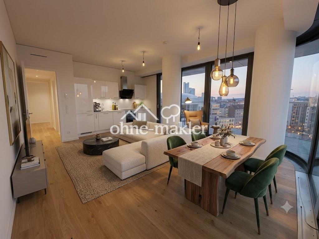 Luxuriöse 4 Zimmer Wohnung im Grand Tower Deutschlands höchstem Wohnturm - Photo 2