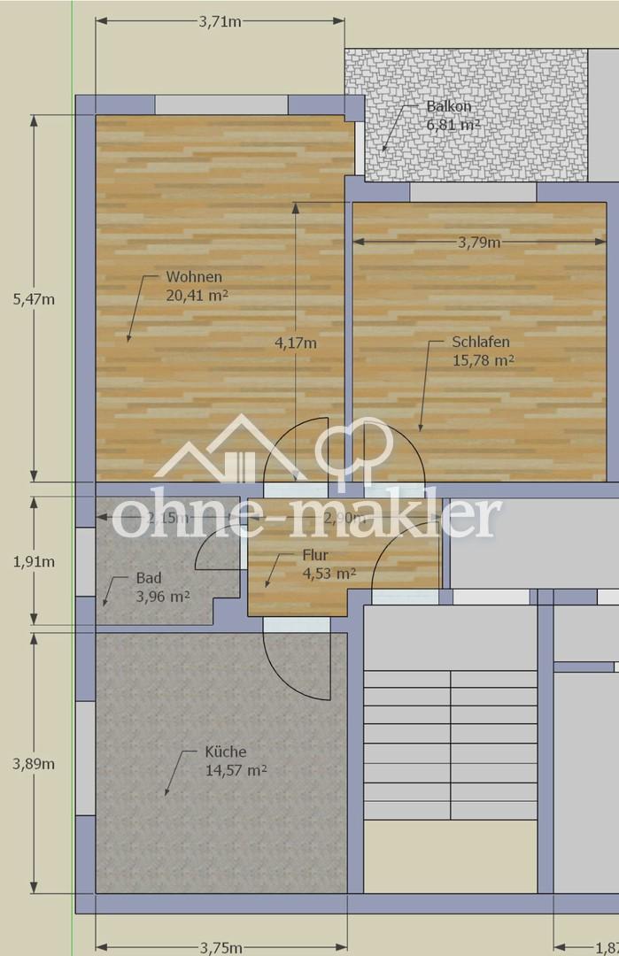 2-Zimmer Wohnung Hösbach 61m² - Foto 5
