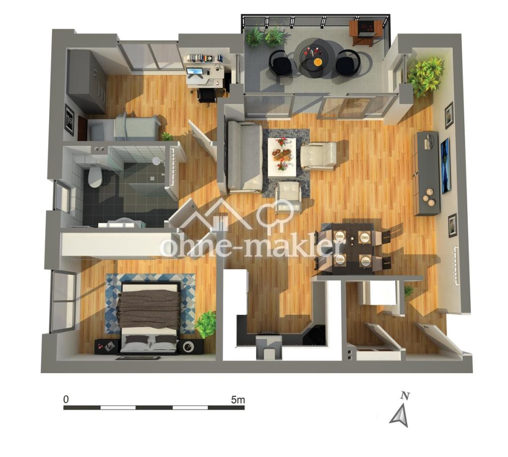 Zuhause heute- Moderner und energieeffizienter Neubau (KfW40) mit 3 Zimmer Wohnung - Foto 1