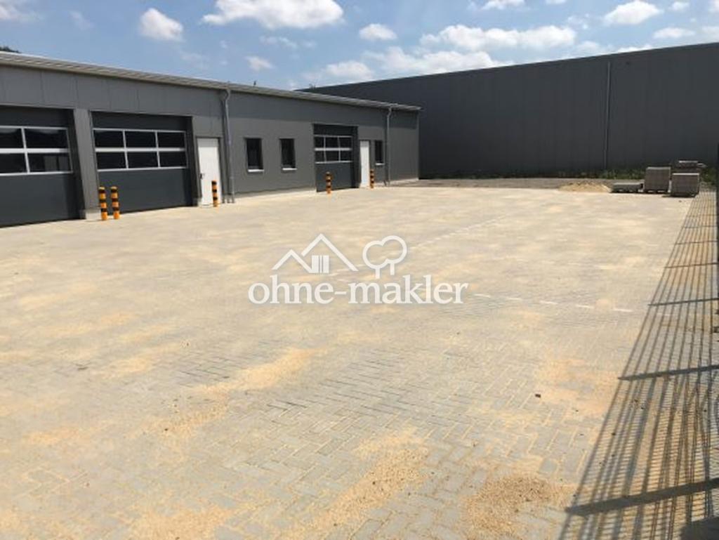 Frontansicht Halle Neubau