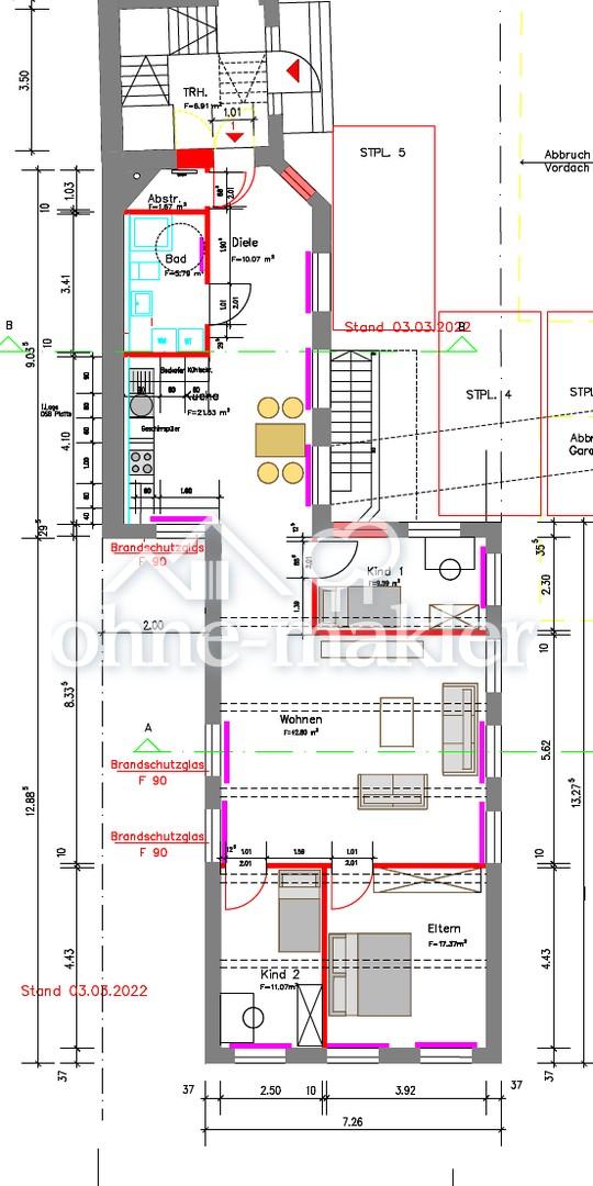 Grundriss Whg. 5  1. OG