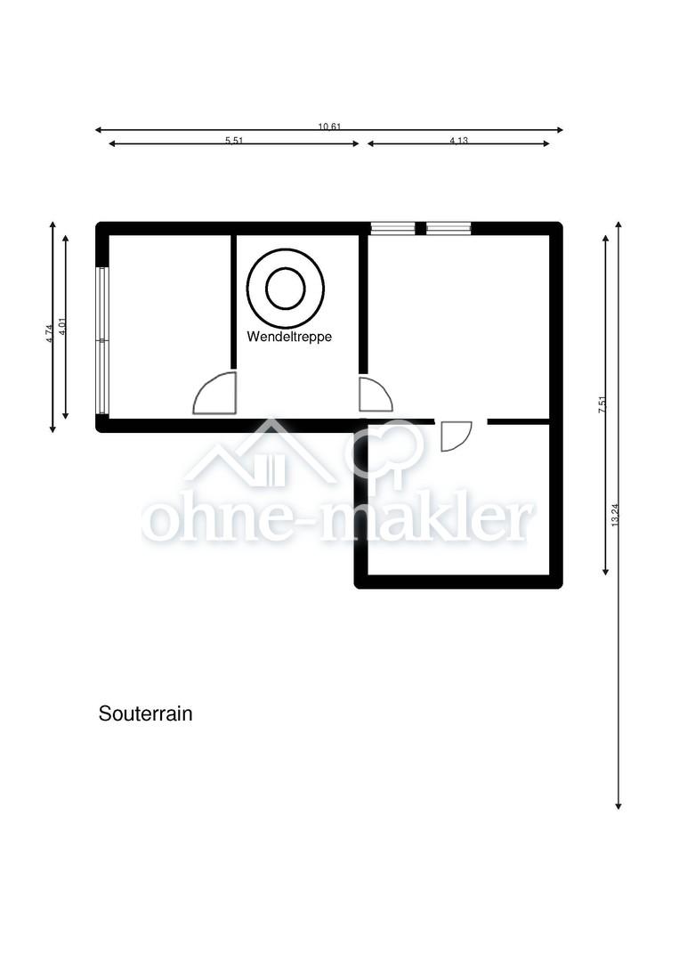 Grundriss Souterrain