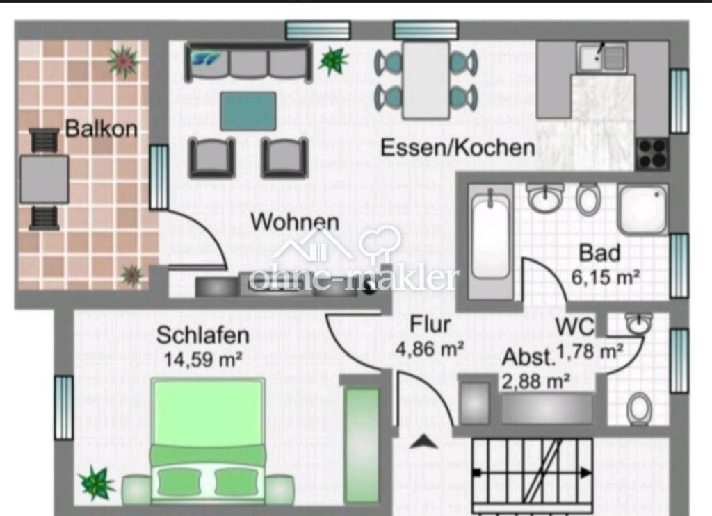 Sehr schöne Wohnung mit Fernblick - Photo 5