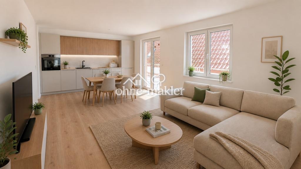 Neubau Erstbezug: Stilvolle 3-Zimmer-Wohnung mit Küche - Foto 1