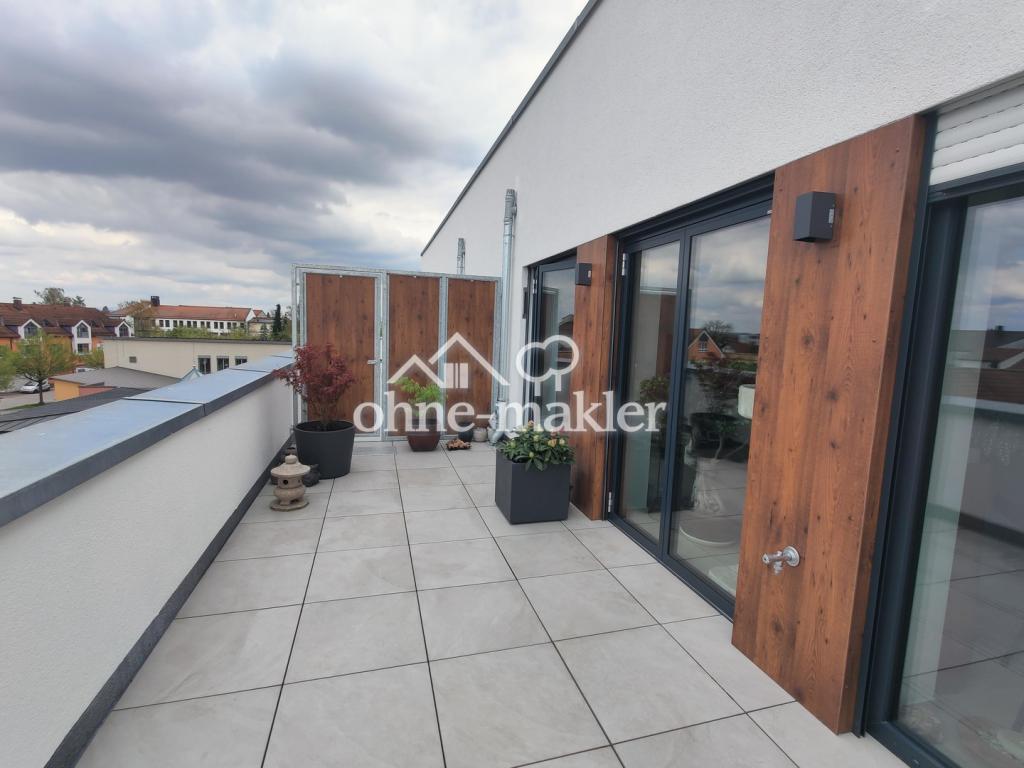 Außenfassade Terrasse NW Seite