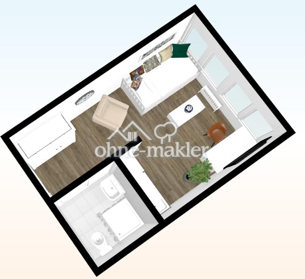 All-Inclusive Pendler/Studentenwohnung mit Internet und Stellplatz - Foto 4