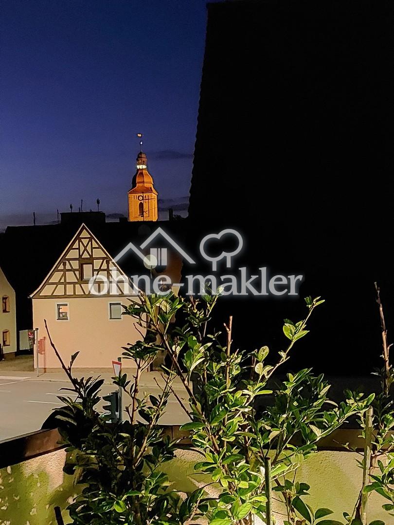 Blick auf d. St. Rochus Kirche