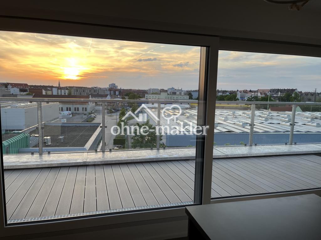 Ausblick Küche mit Zugang Dach