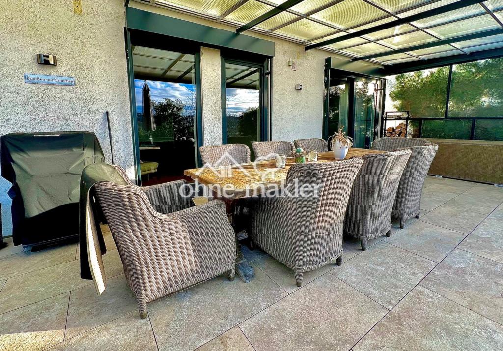 Überdachter Teil der Terrasse
