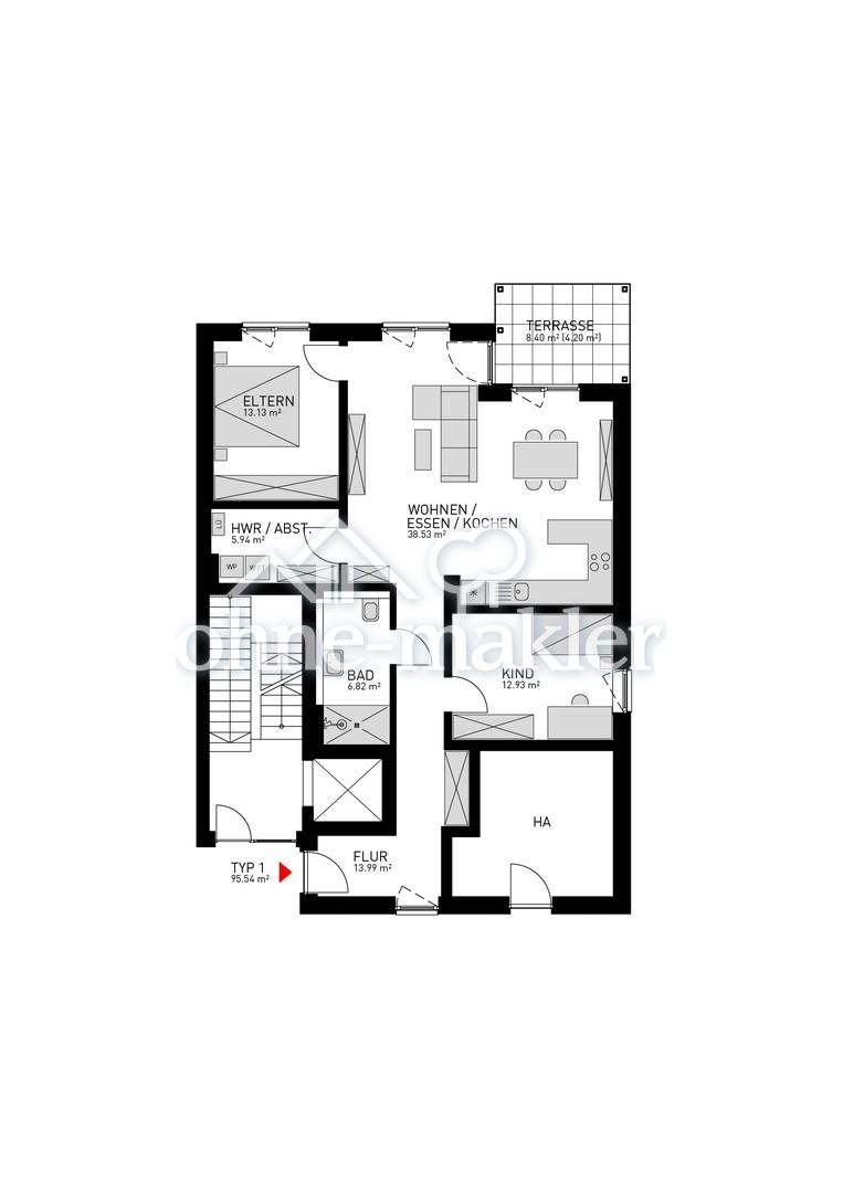 Wohnung Typ 1 - Haus 11c