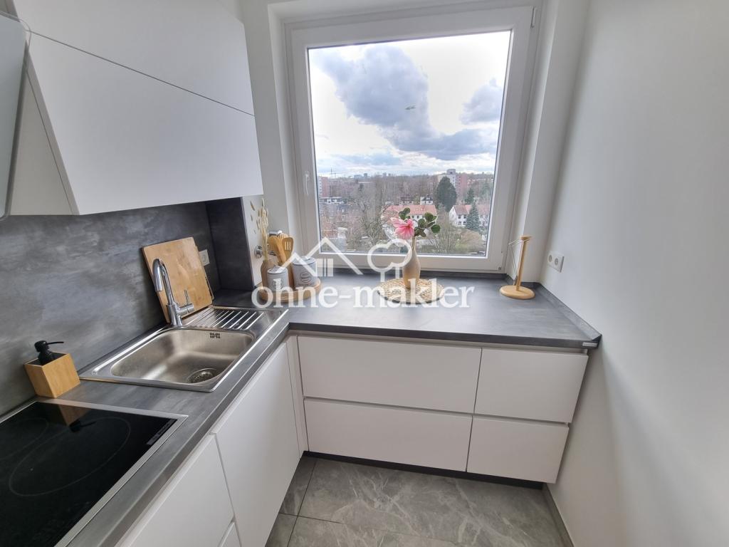 Möblierte, schön geschnittene 2-Zimmer-Wohnung mit Loggia, EBK & TG-Stellplatz am Appelhofweiher - Photo 5