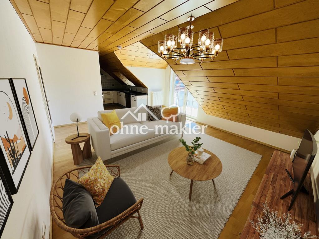 1.100€ warm - Renovierte 2,5-Zimmer-Wohnung mit EBK,Balkon,Keller&Garage - Photo 1