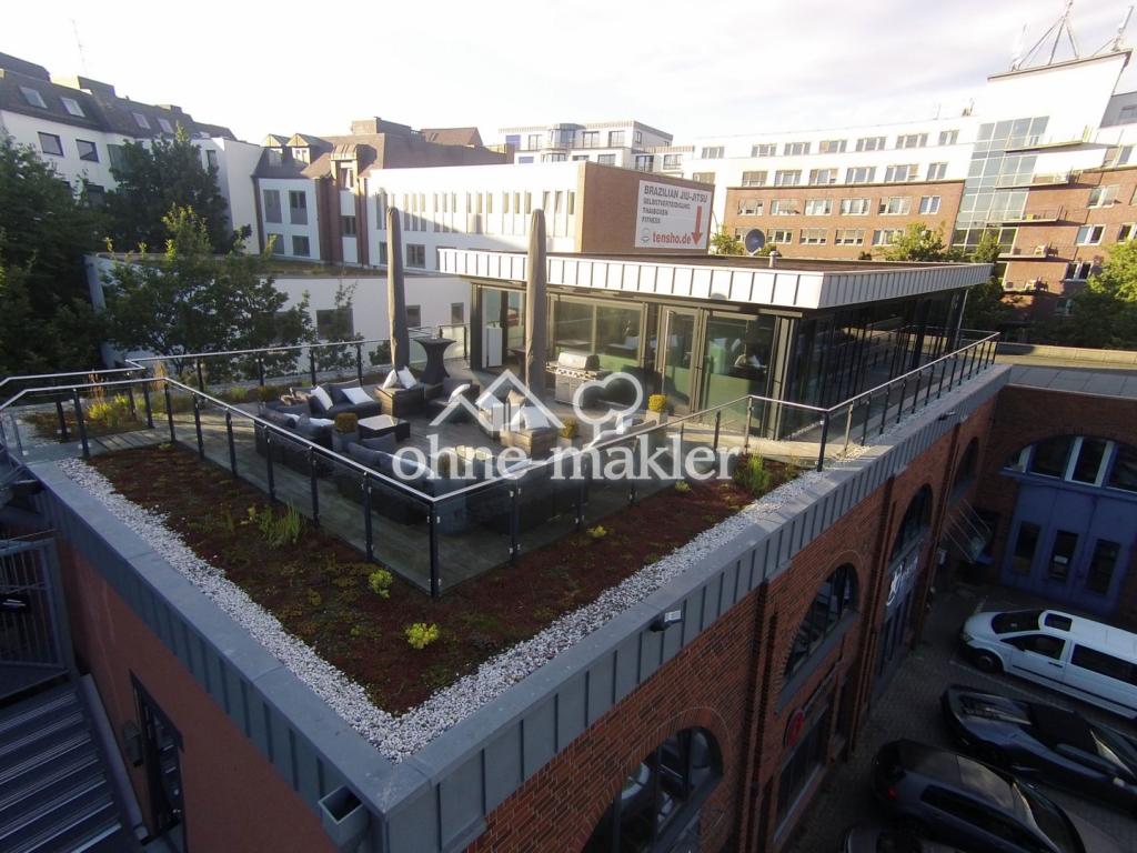 Dachterrasse-Drohne