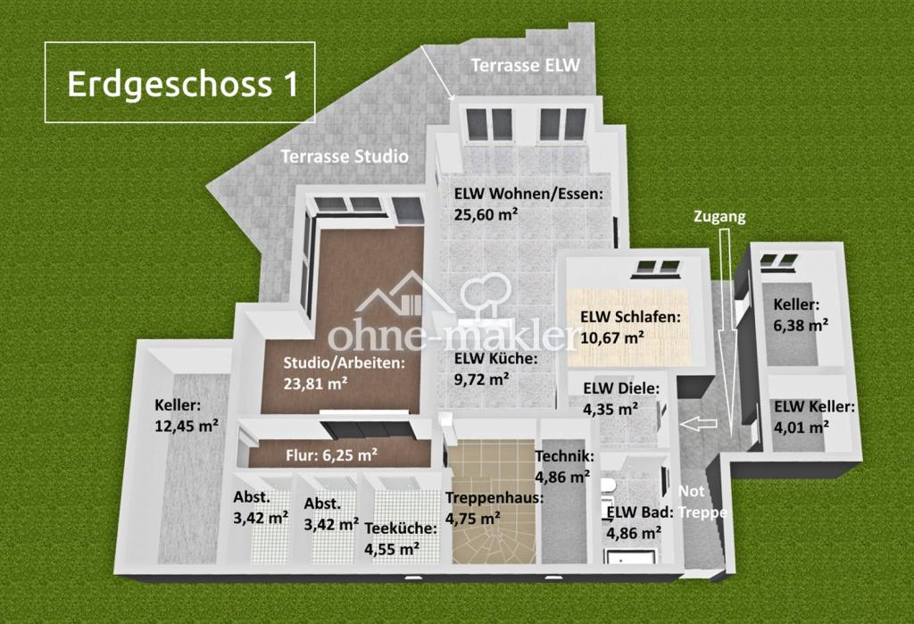 Erdgeschoss 1  mit ELW