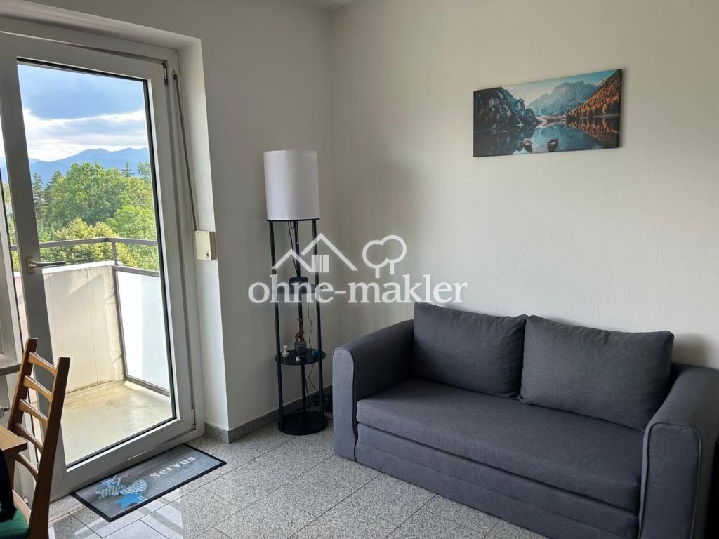 Provisionsfrei:1-Personen-Appartment möbliert, EBK, Bad, Balkon, Bergblick - Foto 1