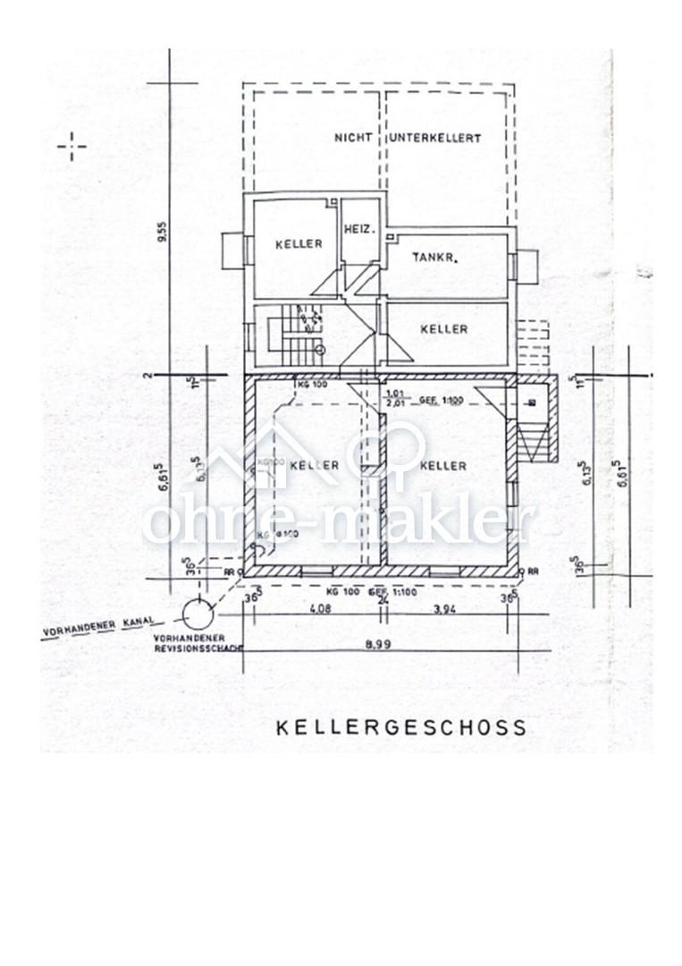 Grundriss Keller