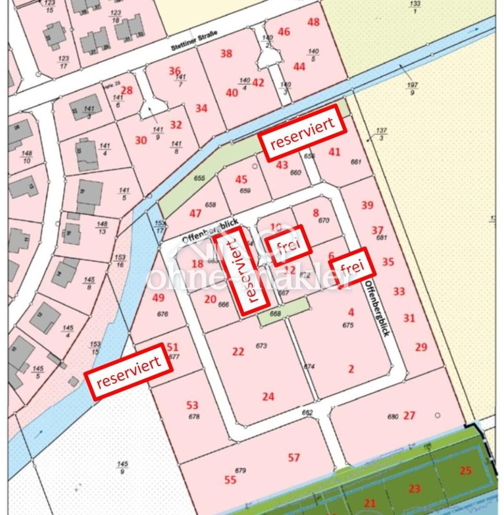 Verfügbare Grundstücke Okt 25