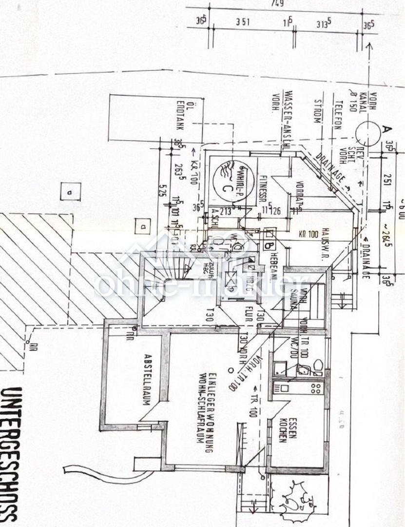 Grundriss Souterrain