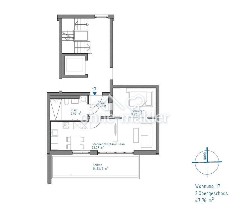 Neubau - freundliches Apartment mit großem Balkon - Photo 2