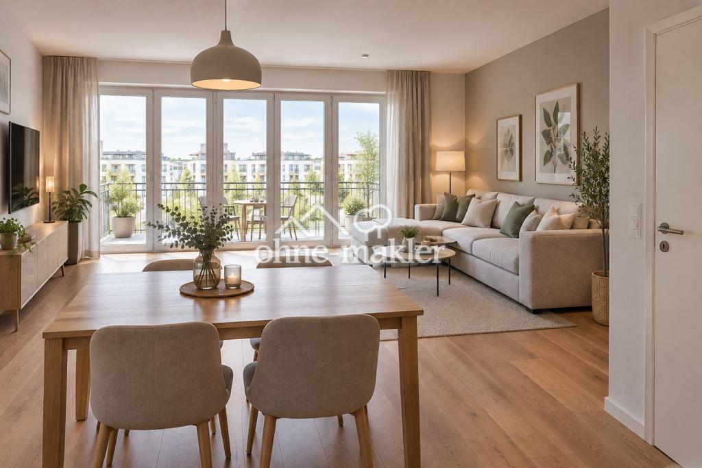 Neubau - freundliche 2-Zimmer-Wohnung mit großem Balkon - Foto 2