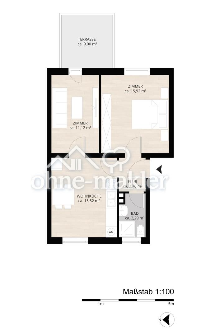 Schicke 2-Zi.-Wohnung mit Garten und EBK in Schwarzenbek - Foto 3