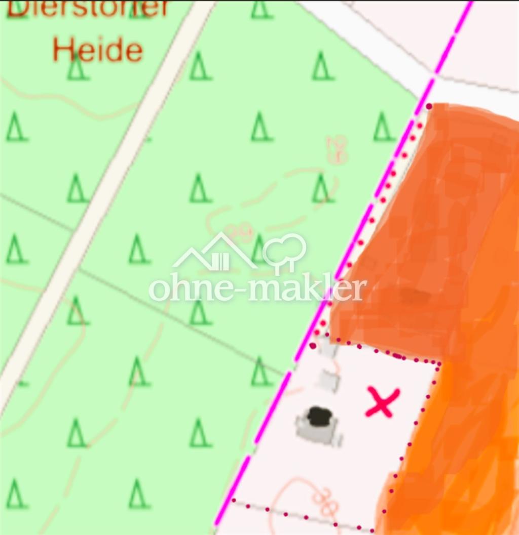 grün Wald,orange Nachbarn