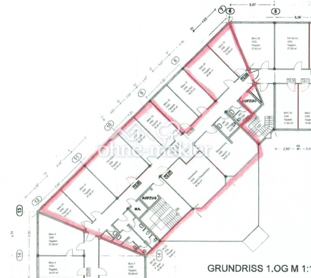 Aufteilung Obergeschoss