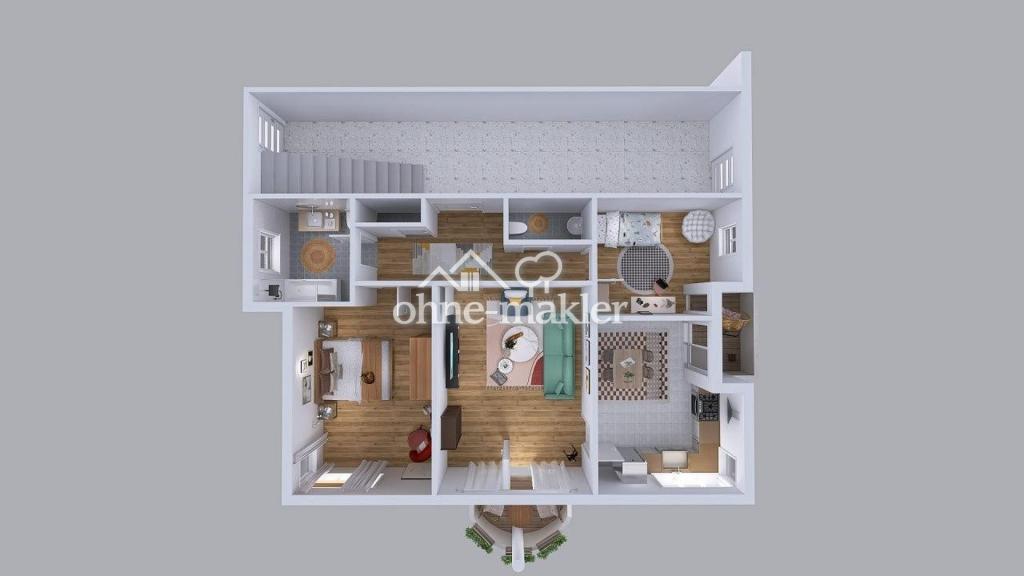 Wohnbeispiel - Grundriss_3D_A