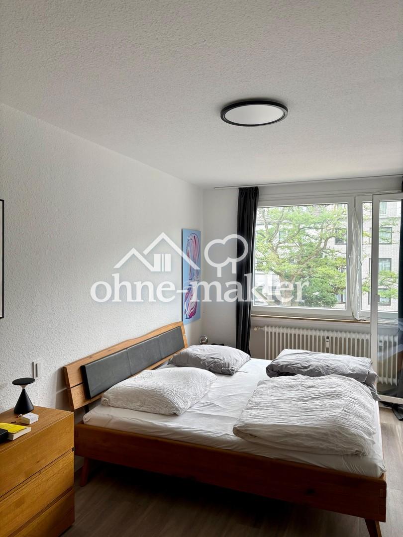 Zweitbezug nach Sanierung, 2-Zi-Wohnung in D-Zoo, neues Bad, 2 Balkone - Foto 4