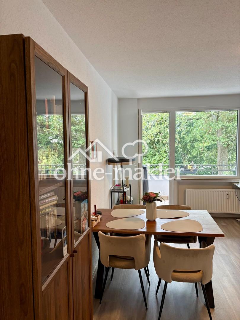 Zweitbezug nach Sanierung, 2-Zi-Wohnung in D-Zoo, neues Bad, 2 Balkone - Foto 3