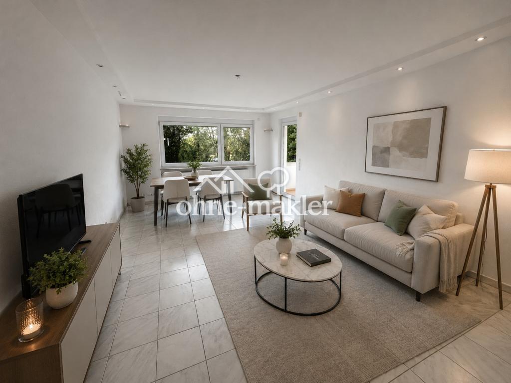 Modernisierte 3-Zimmer-Wohnung mit Einbauküche, Balkon & Blick ins Grüne - Foto 1