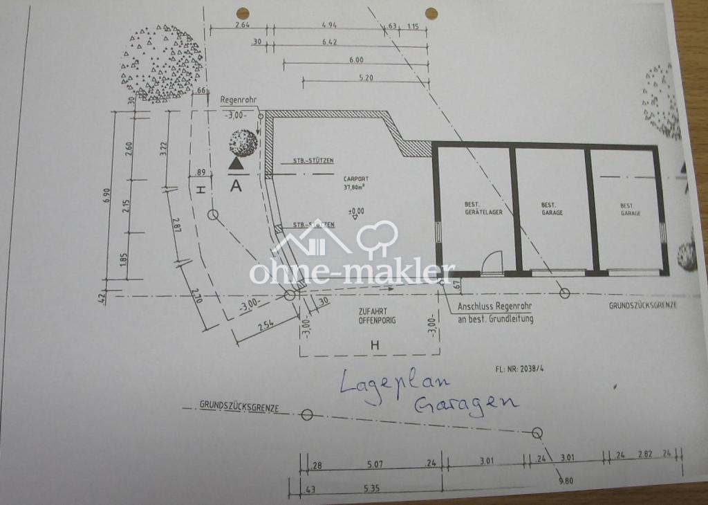 Grundriss Garagen