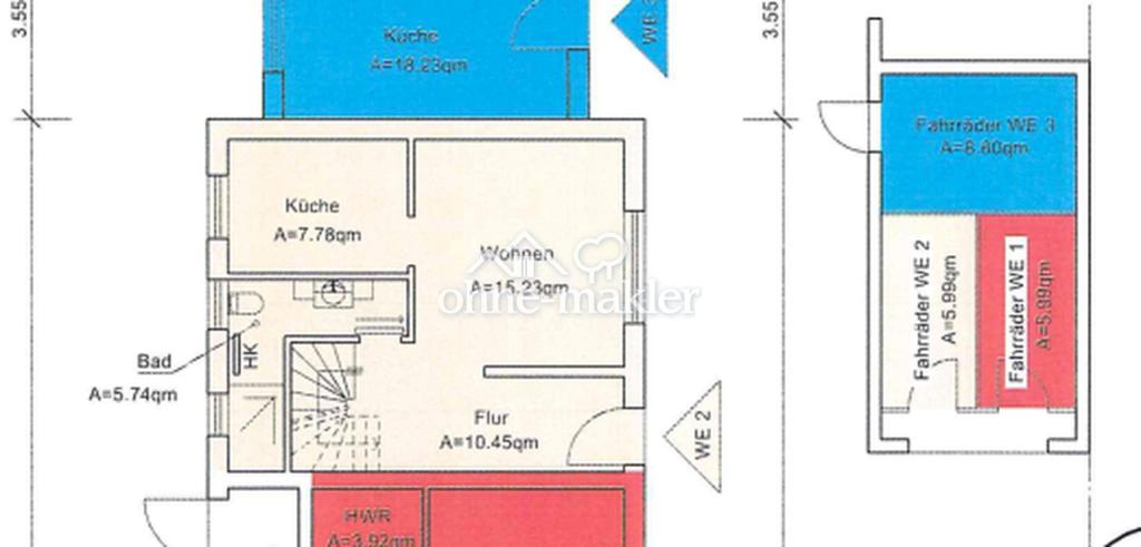 Ab 1.6.26: 70m² Wohnung mit Dachterrasse zentral in Sottrum, PKW-Stellplatz - Foto 4