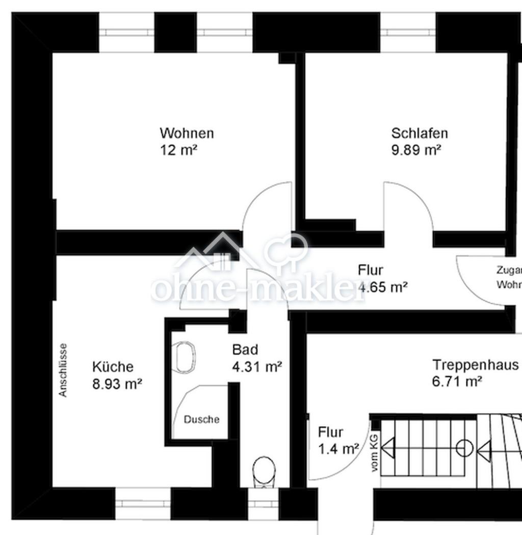Moderne 2-Zimmer Wohnung im kernsanierten Mehrfamilienhaus - Foto 4