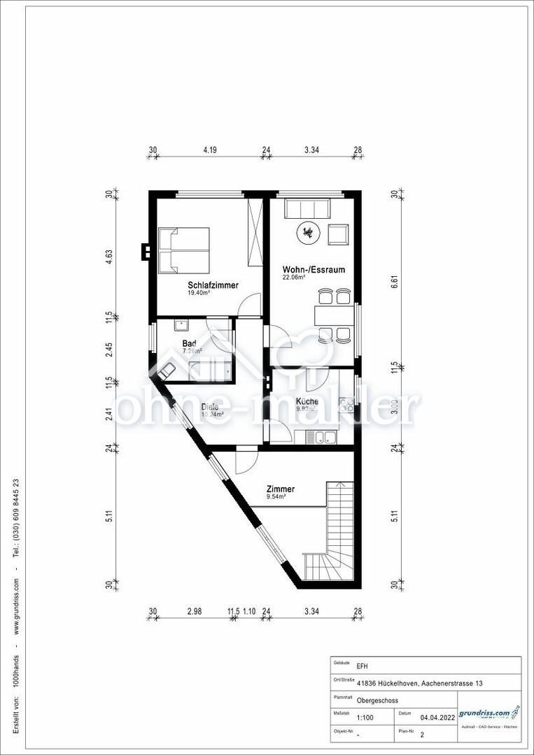 Grundriss Obergeschoss