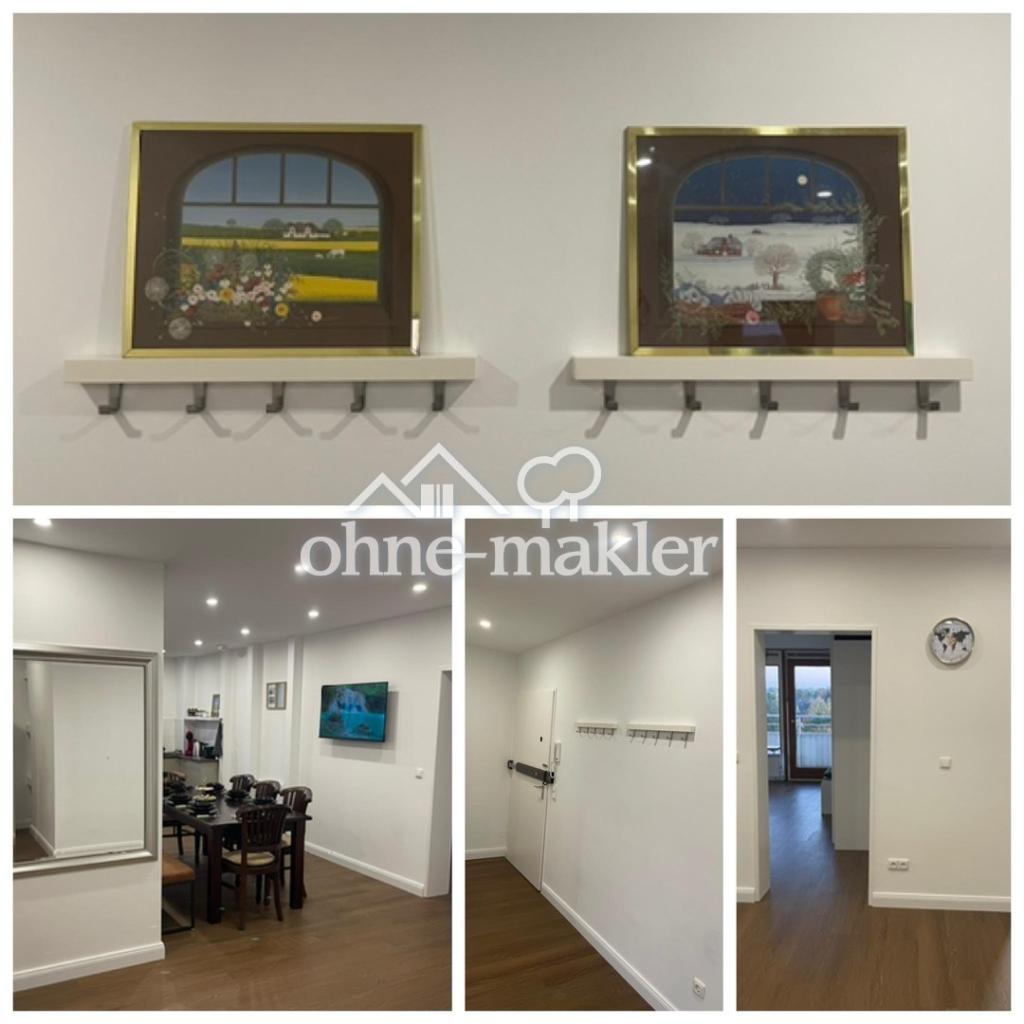 großer Flur mit Gadrobe