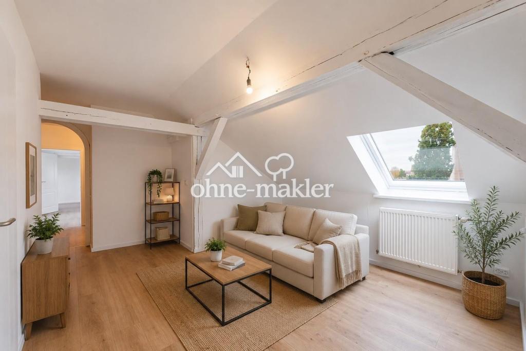 Wunderschöne 3 Zi Dachgeschoss Wohnung mit Balkon und Küche - Photo 4