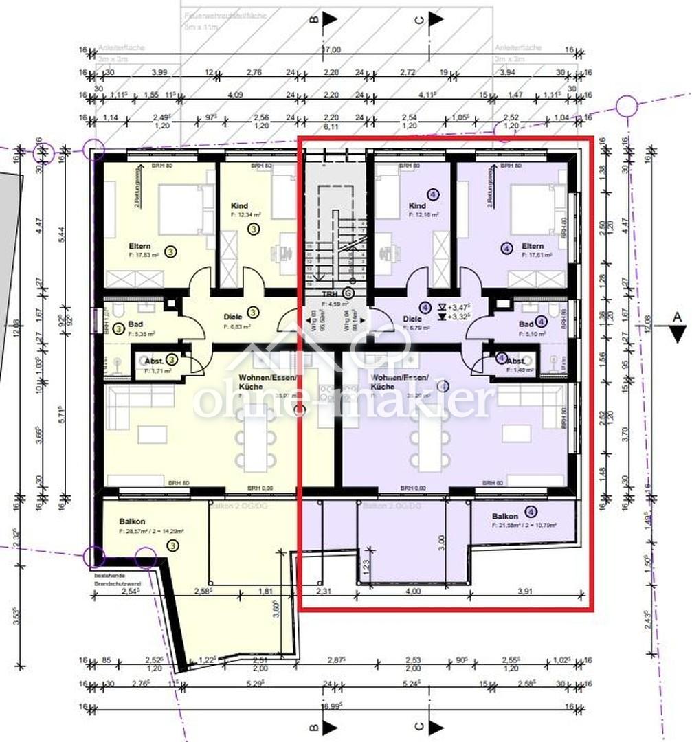 Grundriss Whg 4
