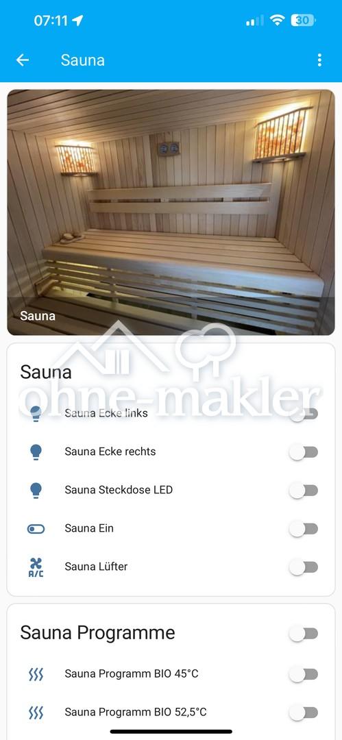 Smart-Home - Steuerung Sauna